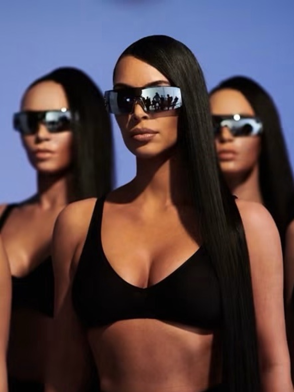 RARE CAROLINA LEMKE x KIM KARDASHIAN WEST Dusk Sunglasses in Silver